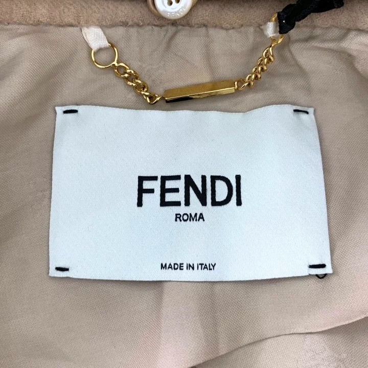 Fendi Fendi Brown Wool Double-Breasted Coat Size US S / EU 44-46 / 1 - 6 Thumbnail