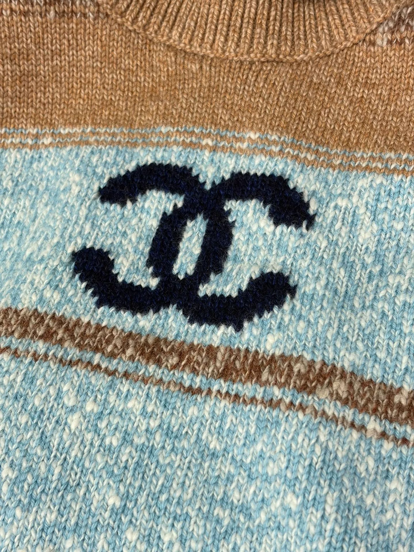 Chanel Chanel 24N Ski Card Striped Sweater Size US XS / EU 42 / 0 - 4 Thumbnail