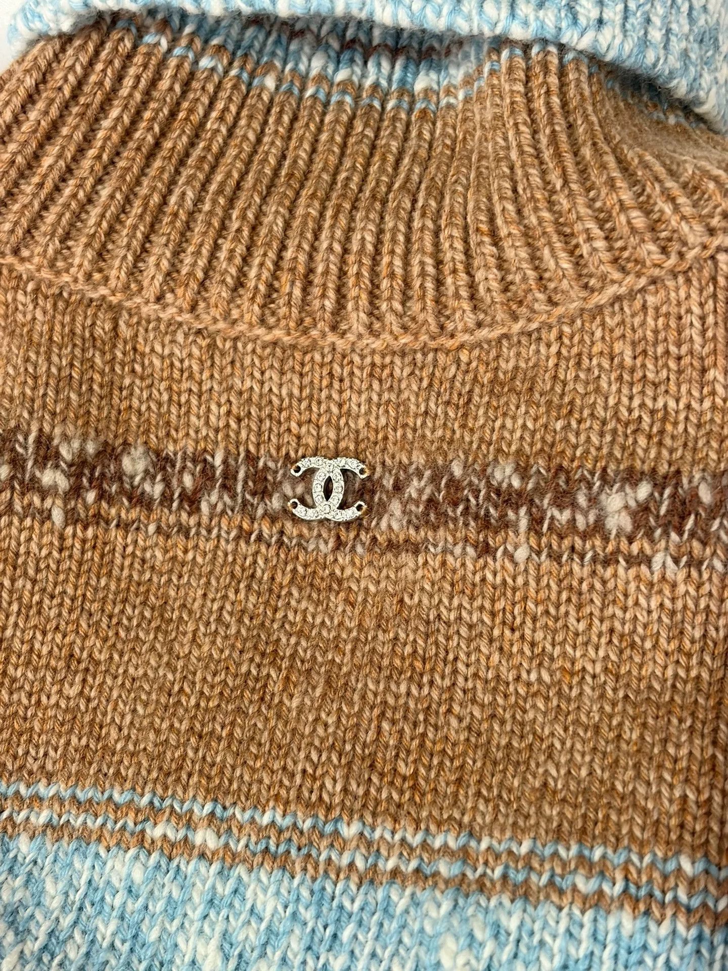 Chanel Chanel 24N Ski Card Striped Sweater Size US XS / EU 42 / 0 - 5 Thumbnail