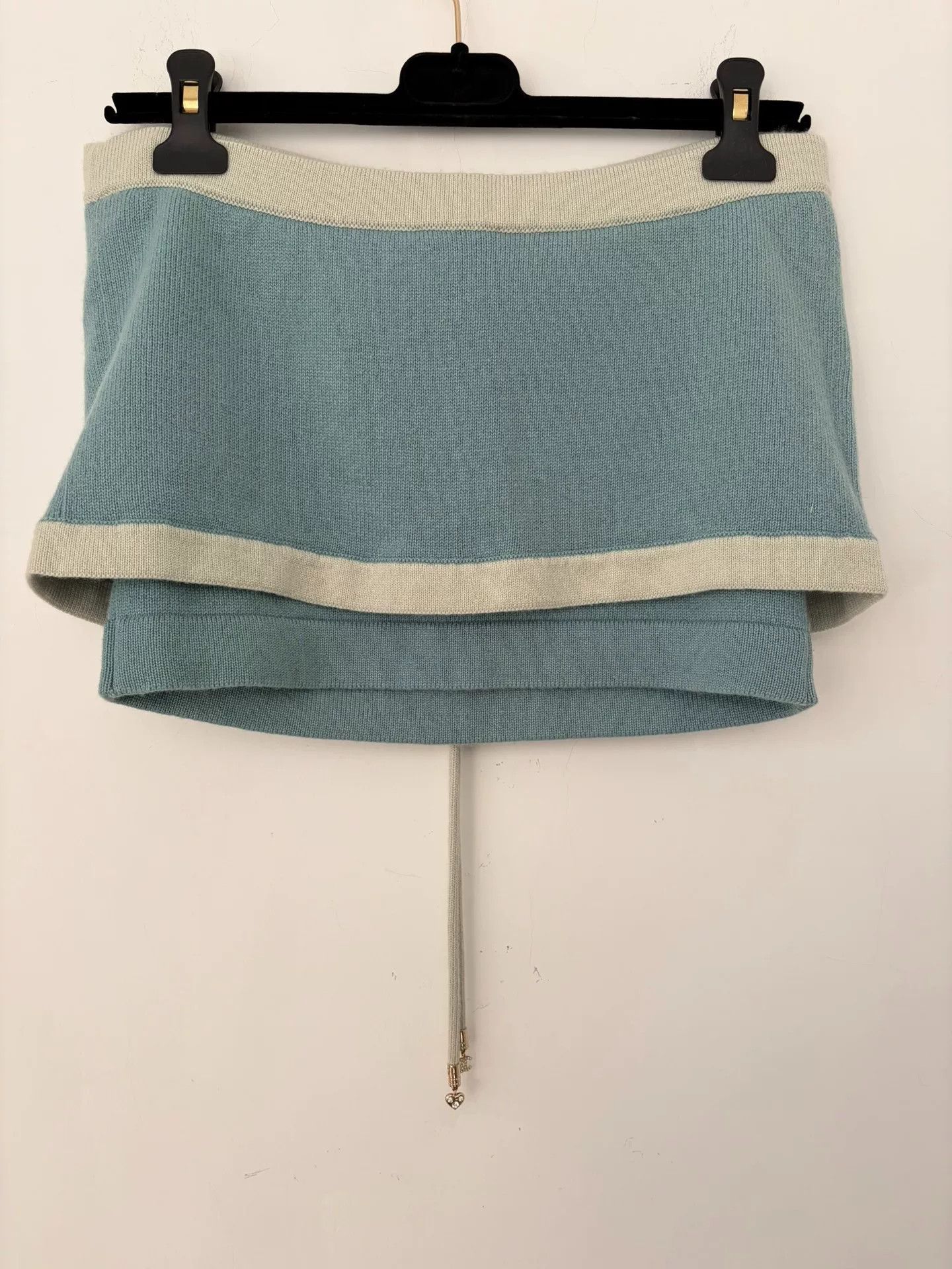 Chanel Chanel Cashmere Colorblock Blue Halter Top Size US S / EU 44-46 / 1 - 2 Thumbnail