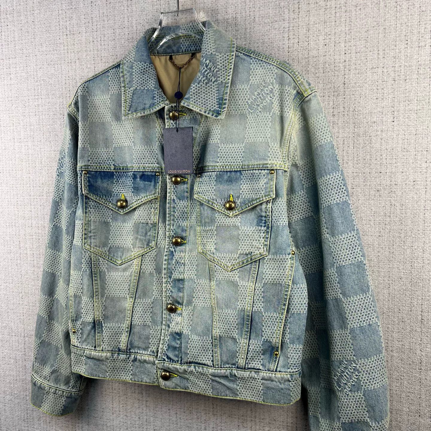 Louis Vuitton Louis Vuitton Checkerboard Denim Jacket Size US M / EU 48-50 / 2 - 2 Thumbnail