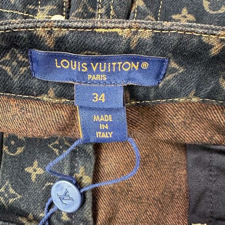 Louis Vuitton Louis Vuitton Monogram Denim Jeans 34 Size US 34 / EU 50 - 3 Thumbnail