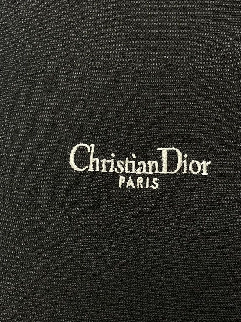 Dior Dior Black Embroidered Sleeveless Dress Size US M / EU 48-50 / 2 - 2 Thumbnail