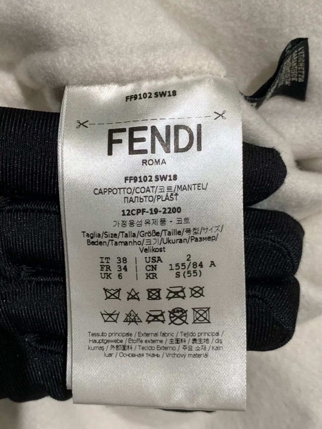 Fendi FENDI Gray Pink Fur Pocket Coat Size US XS / EU 42 / 0 - 5 Thumbnail