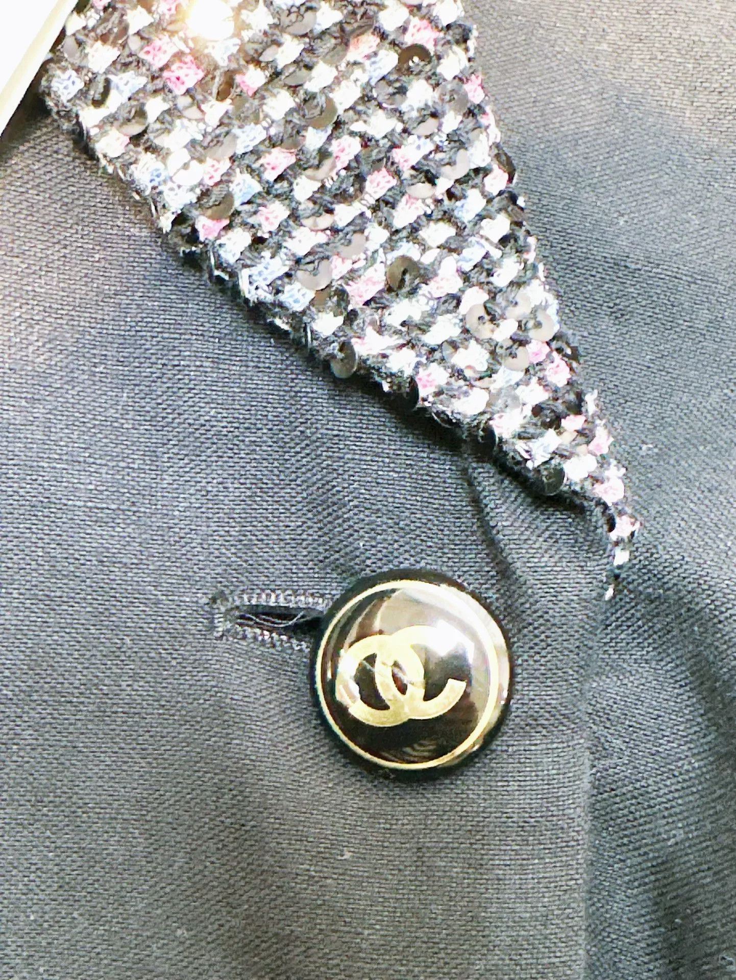 Chanel Chanel 23P Mixed Color Knit Collar Jacket Size US M / EU 48-50 / 2 - 4 Thumbnail