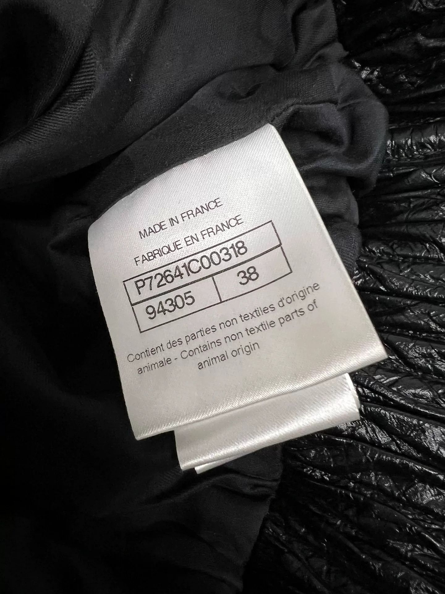 Chanel Chanel Black Mid-Sleeve Leather Jacket Size US M / EU 48-50 / 2 - 5 Thumbnail