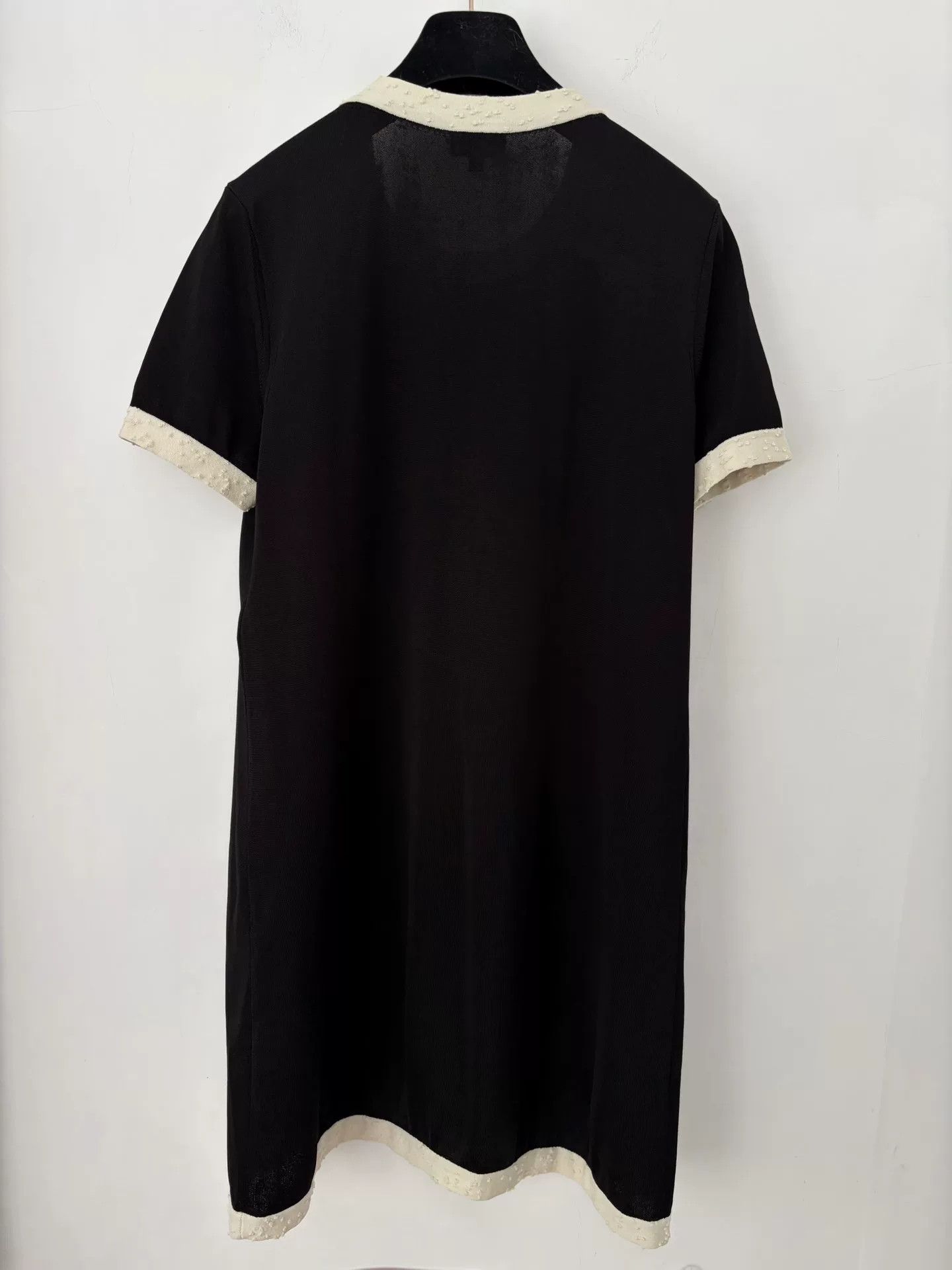 Chanel Chanel Black White Trim Short Sleeve Dress Size US S / EU 44-46 / 1 - 2 Thumbnail