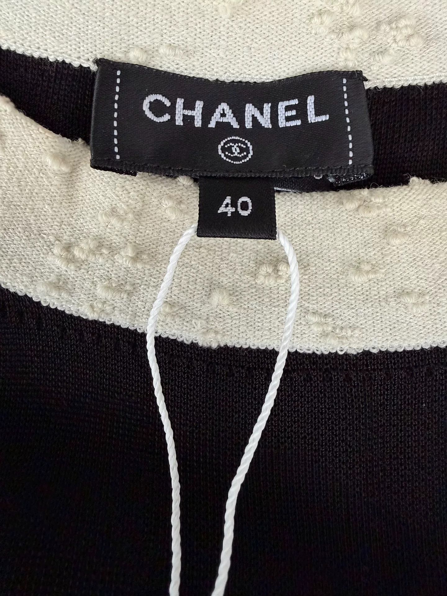 Chanel Chanel Black White Trim Short Sleeve Dress Size US S / EU 44-46 / 1 - 4 Thumbnail