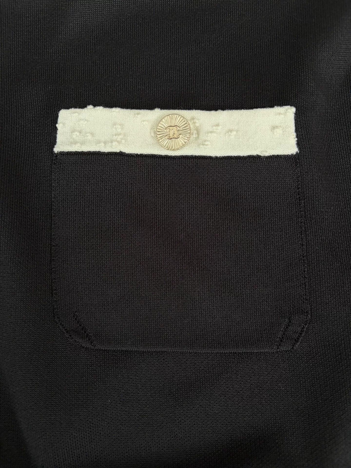 Chanel Chanel Black White Trim Short Sleeve Dress Size US S / EU 44-46 / 1 - 3 Thumbnail