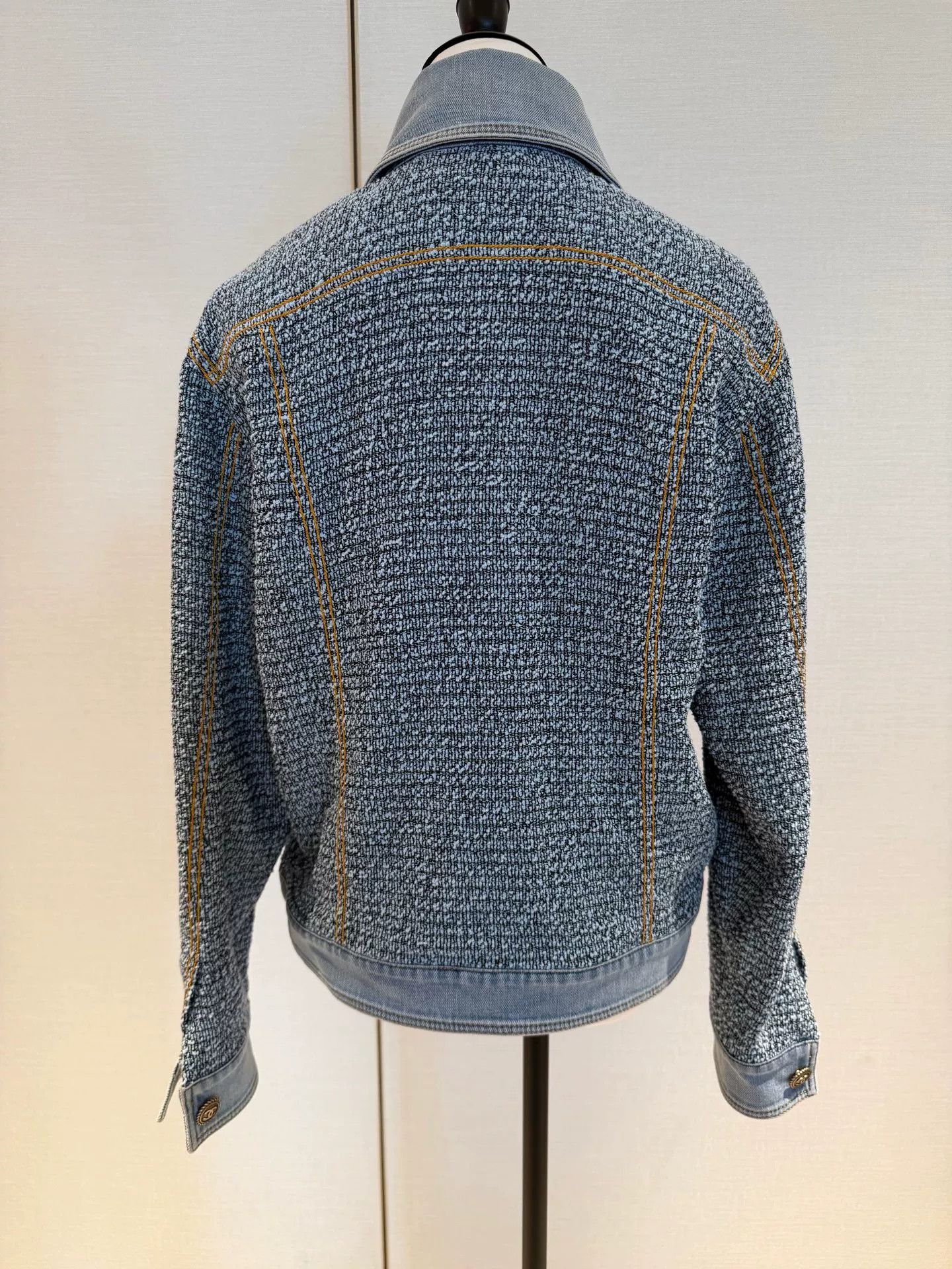 Chanel Chanel 18P Blue Denim Woven Jacket Size S / US 4 / IT 40 - 2 Thumbnail