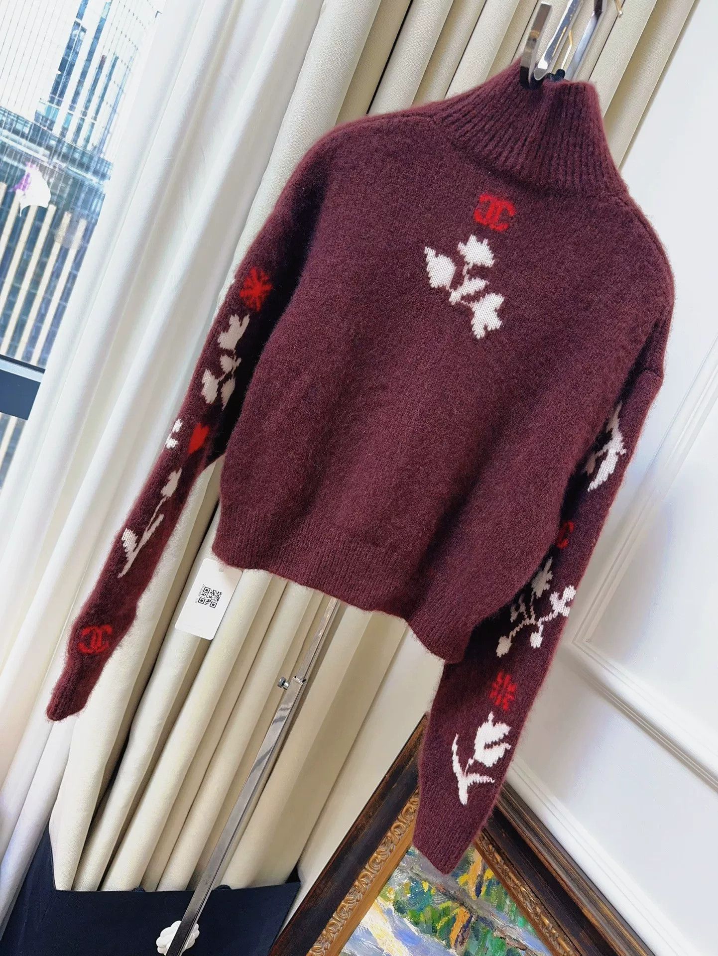 Chanel chanel coco neige floral knit sweater Size US M / EU 48-50 / 2 - 2 Thumbnail