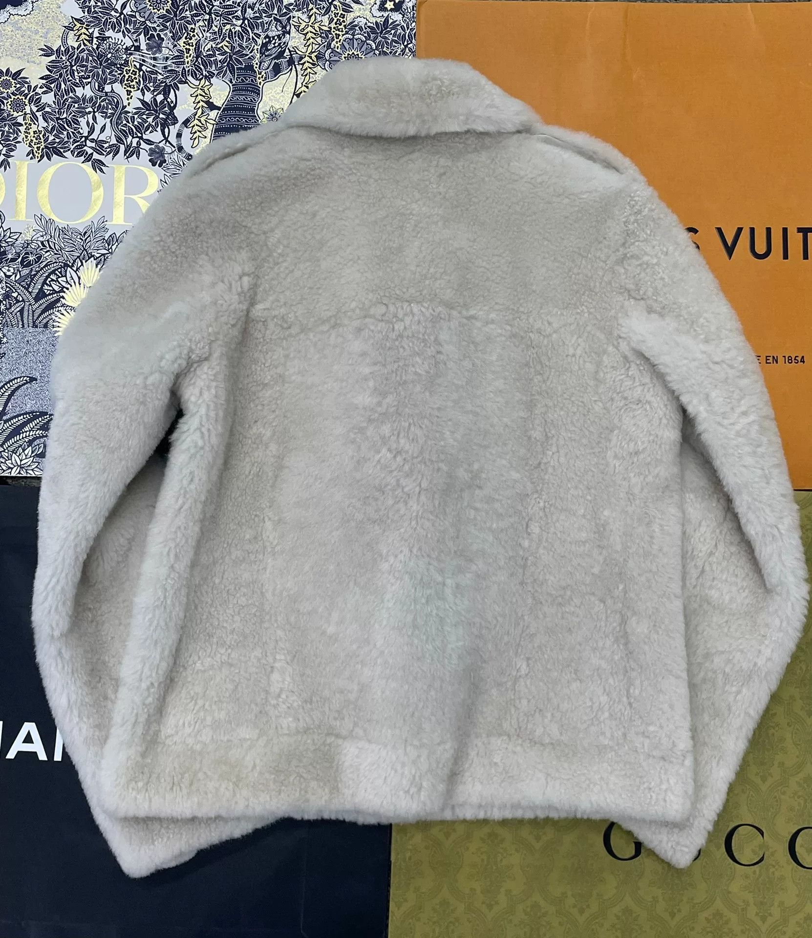 Brunello Cucinelli Brunello Cucinelli Faux Fur Biker Jacket Size US M / EU 48-50 / 2 - 2 Thumbnail