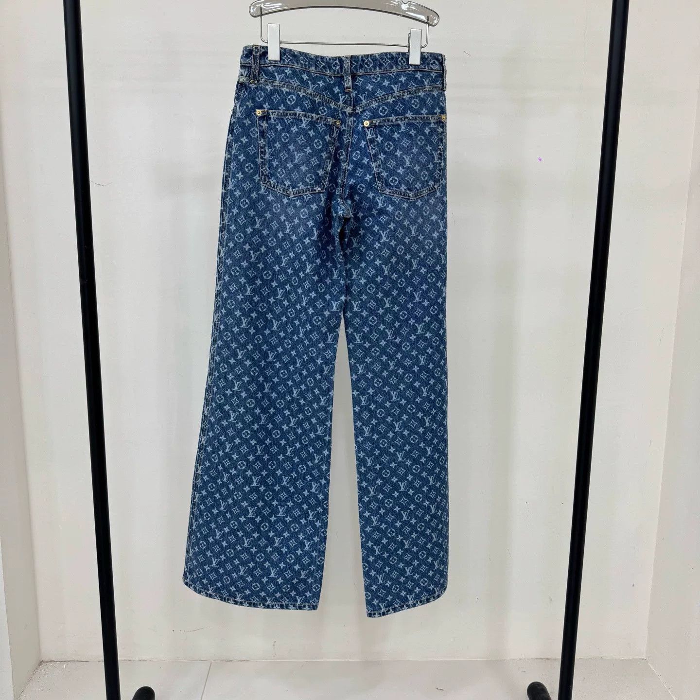 Louis Vuitton Louis Vuitton Blue Monogram Jeans Size US 38 / EU 54 - 2 Thumbnail