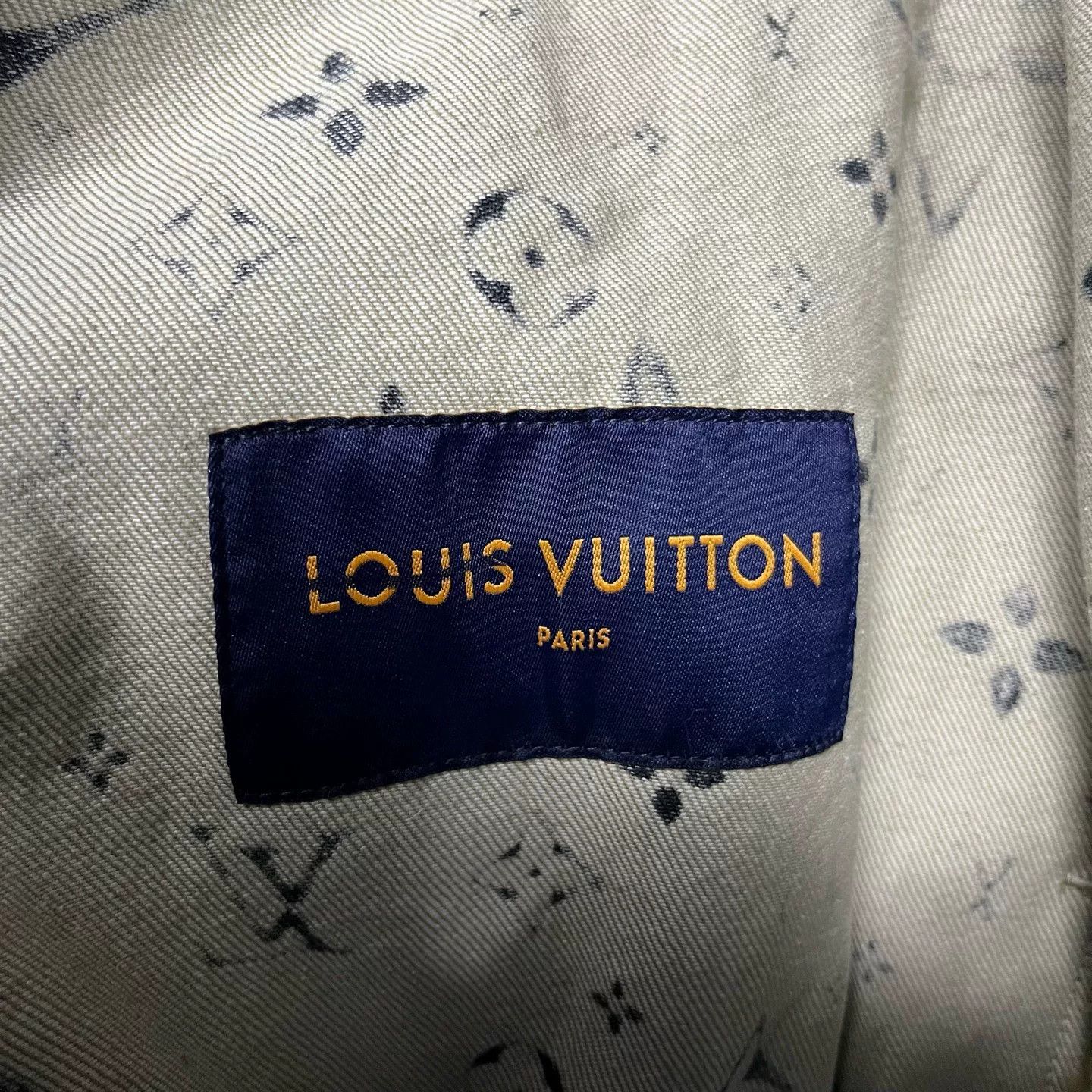 Louis Vuitton Louis Vuitton Gray Logo Denim Jacket Size US XL / EU 56 / 4 - 3 Thumbnail