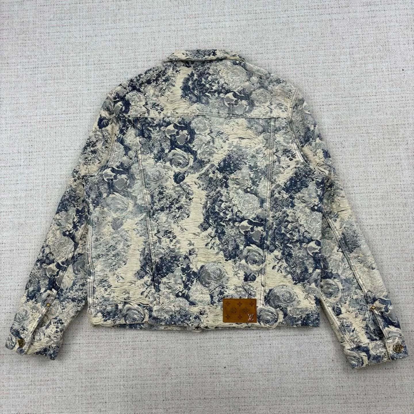 Louis Vuitton Louis Vuitton FW22 Floral Denim Jacket Size US L / EU 52-54 / 3 - 2 Thumbnail