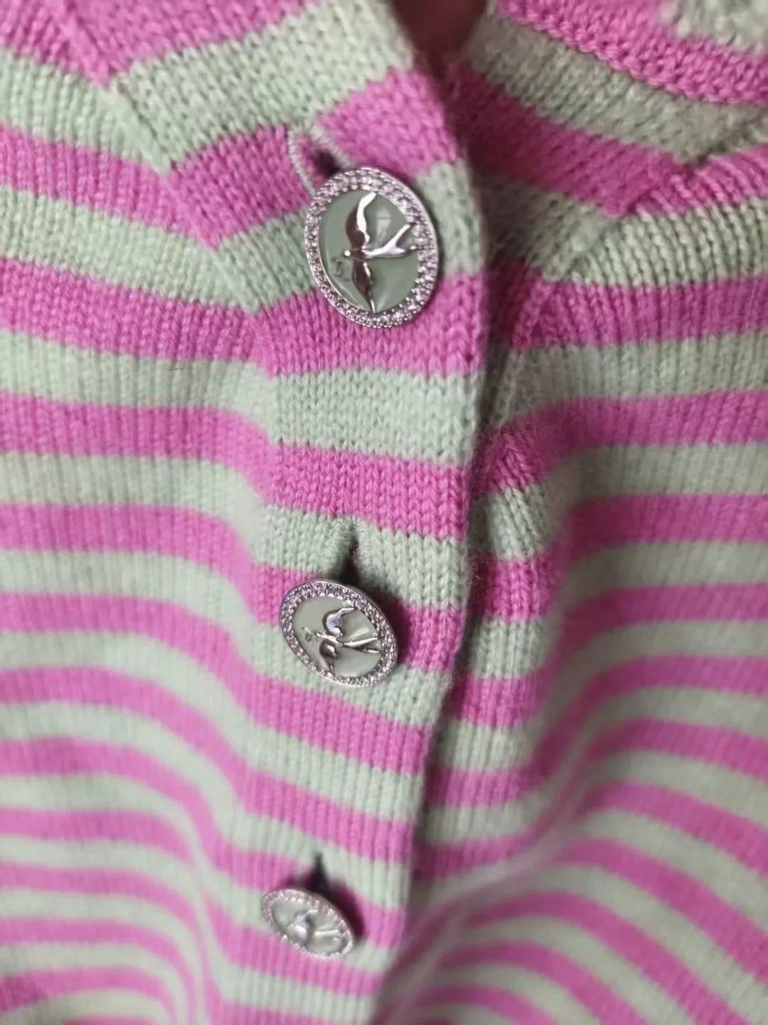 Chanel Chanel Striped Cardigan Sweater Size US M / EU 48-50 / 2 - 3 Thumbnail