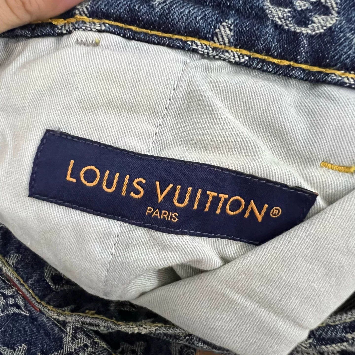 Louis Vuitton Louis Vuitton Blue Monogram Denim Jeans Size US 30 / EU 46 - 4 Thumbnail