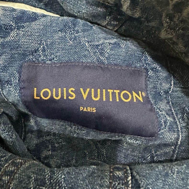 Louis Vuitton Louis Vuitton Monogram Pearl Button Denim Jacket Size US L / EU 52-54 / 3 - 4 Thumbnail