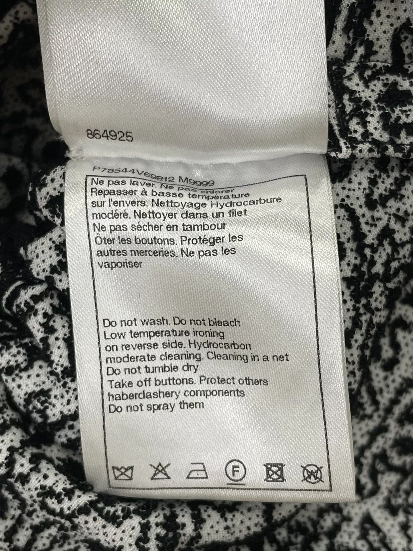 Chanel Chanel 25M Black Logo Print Dress Size US 34 / EU 50 - 6 Thumbnail