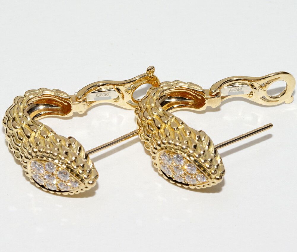 Other Boucheron Boucheron Serpent Bohème Au750 Diamond Earrings Crocodile skin Earrings DUTY FREE for USA Size ONE SIZE - 5 Thumbnail