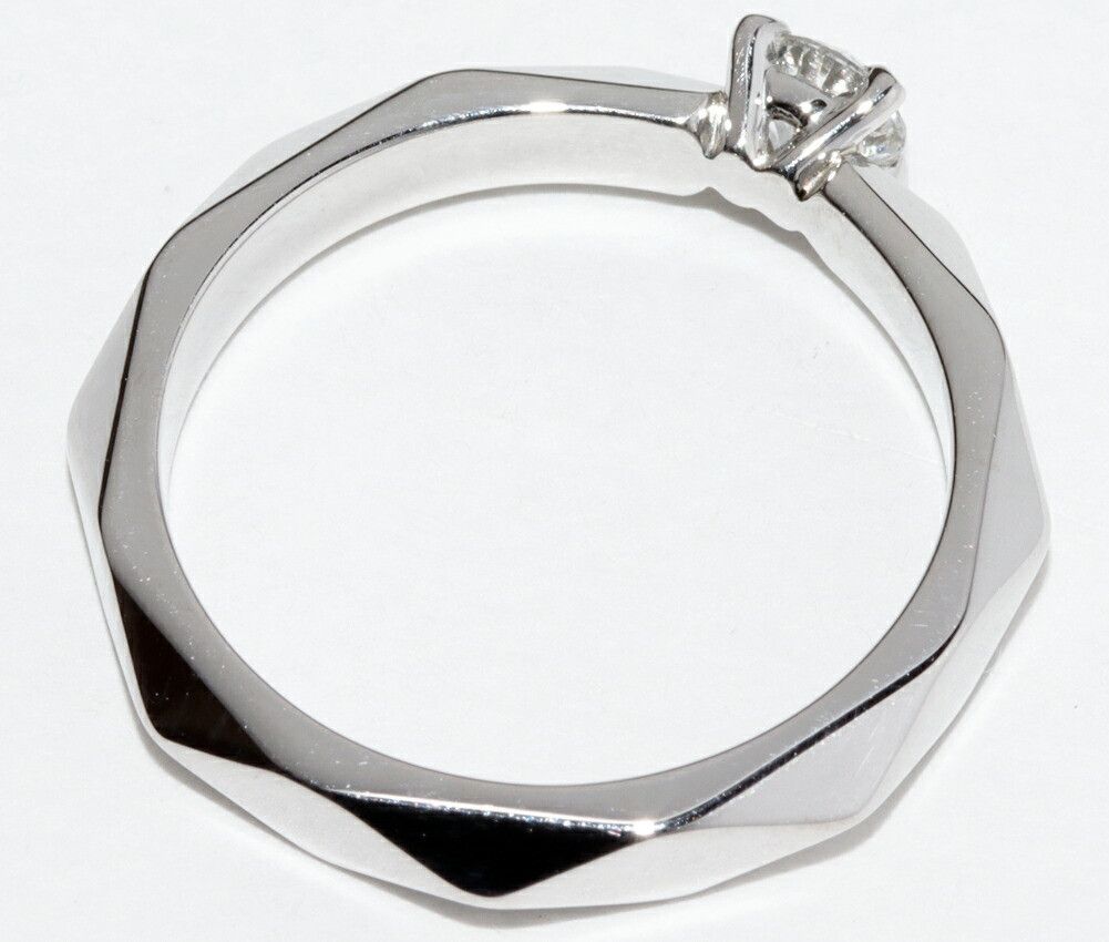 Other Boucheron Boucheron Facette Pt950 Diamond Ring Leather Ring JSL00001 DUTY FREE for USA Size ONE SIZE - 4 Thumbnail