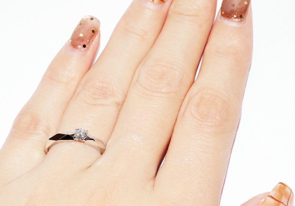 Other Boucheron Boucheron Facette Pt950 Diamond Ring Leather Ring JSL00001 DUTY FREE for USA Size ONE SIZE - 6 Thumbnail