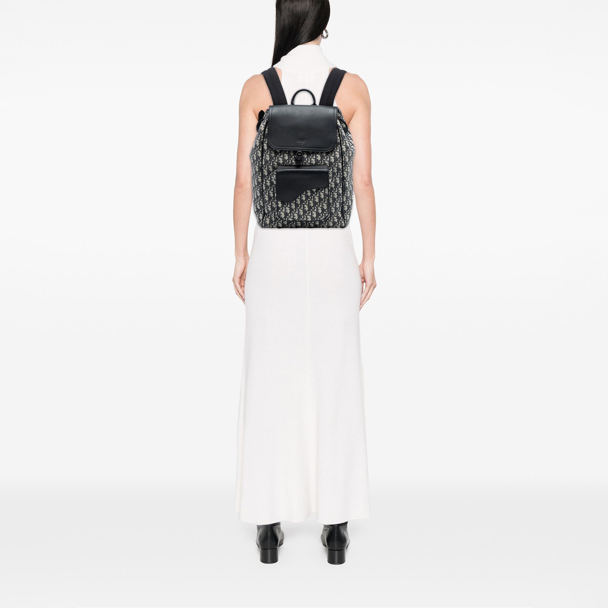 Dior Dior Oblique Canvas Saddle Backpack Size ONE SIZE - 7 Thumbnail