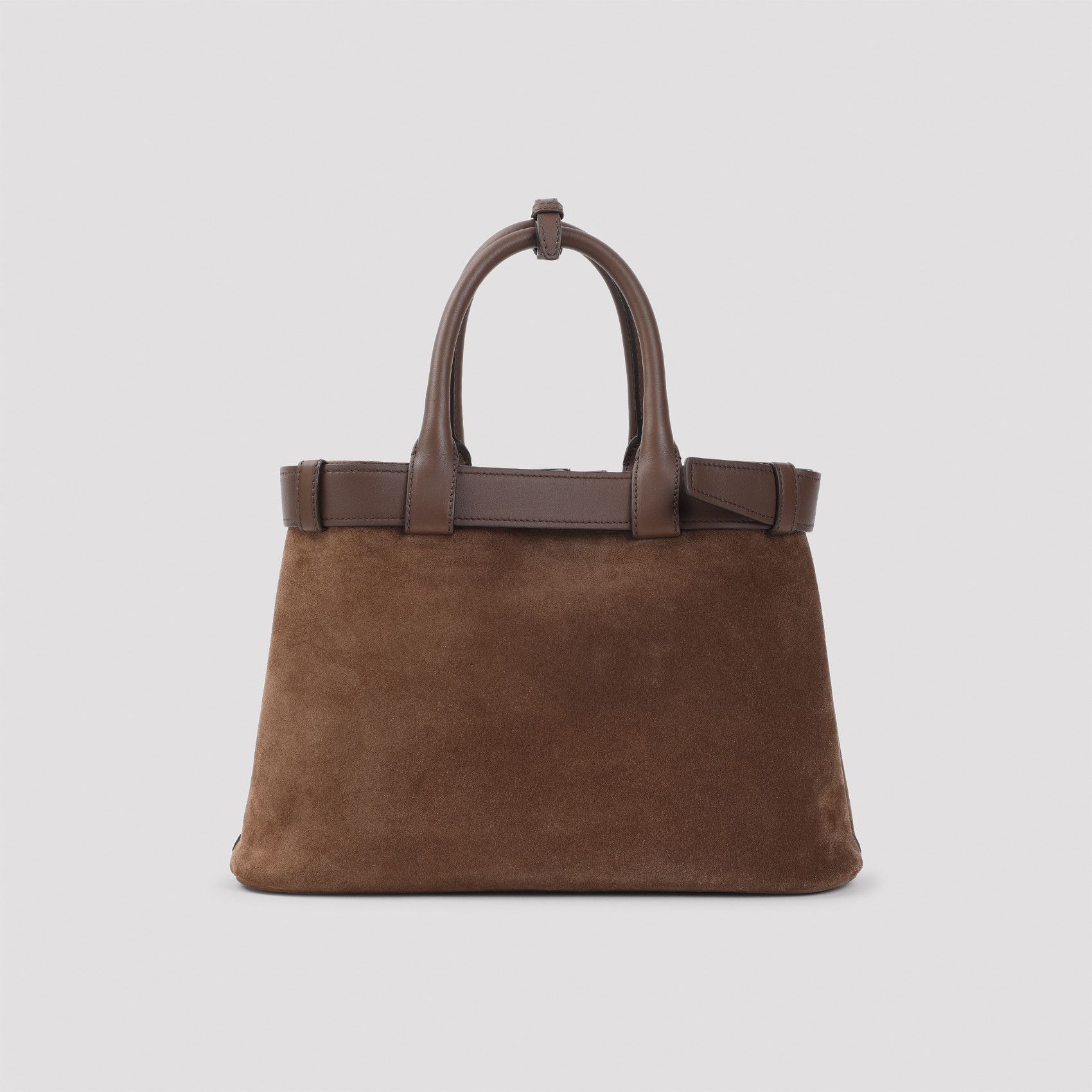 Prada Suede Prada Buckle Medium Handbag Size ONE SIZE - 2 Thumbnail