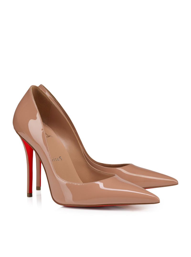 Christian Louboutin MISS Z 100MM PATENT LEATHER PUMPS IN BLUSH Size US 7 / IT 37 - 2 Thumbnail