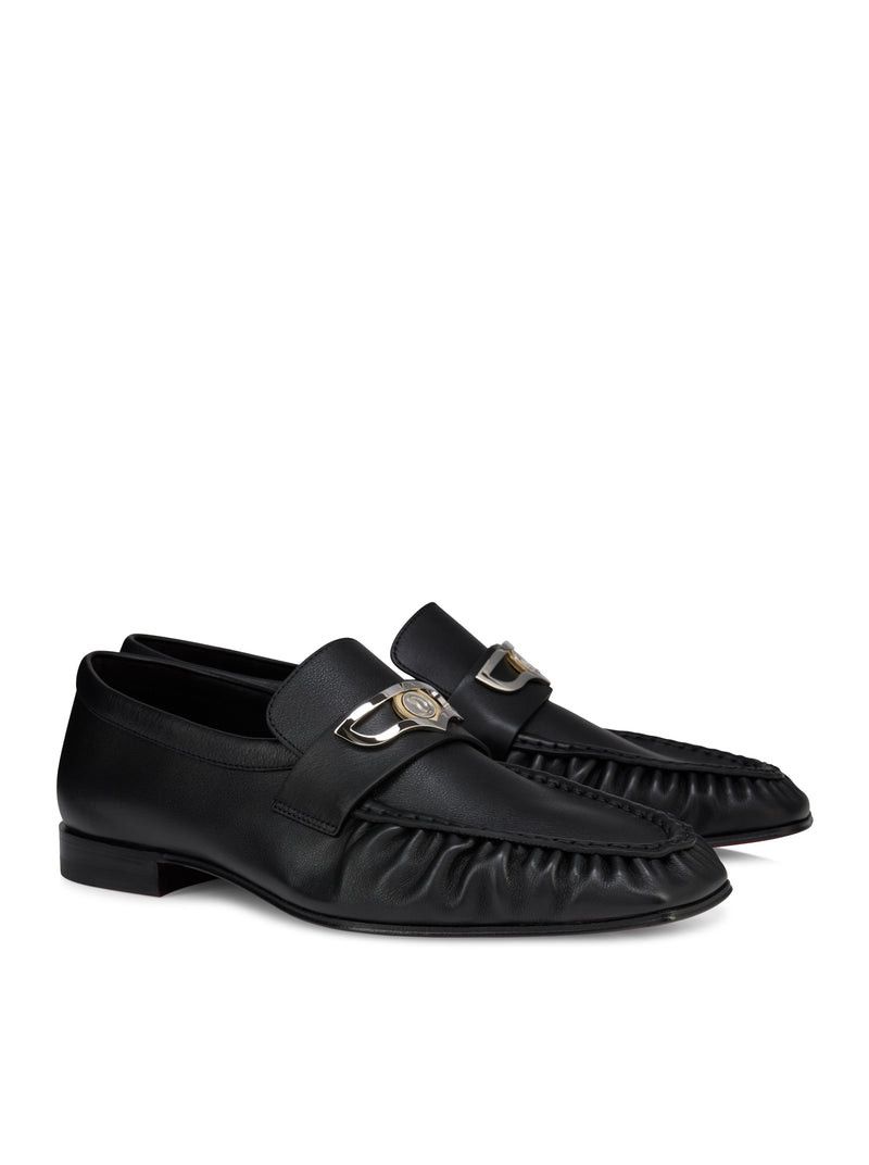 Christian Louboutin LAMBSKIN NAPPA LEATHER MOCALLISTA LOAFERS Size US 11 / EU 44 - 2 Thumbnail