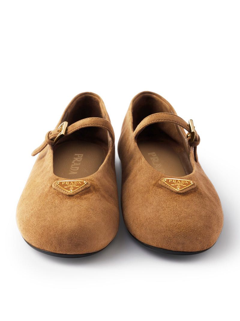 Prada SUEDE BALLERINAS Size US 10 / IT 40 - 4 Thumbnail
