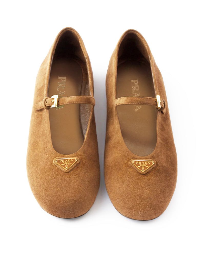 Prada SUEDE BALLERINAS Size US 9 / IT 39 - 5 Thumbnail