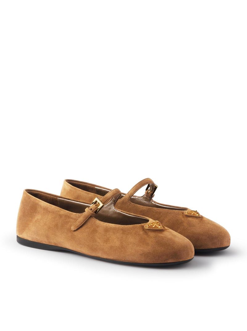 Prada SUEDE BALLERINAS Size US 9 / IT 39 - 2 Thumbnail