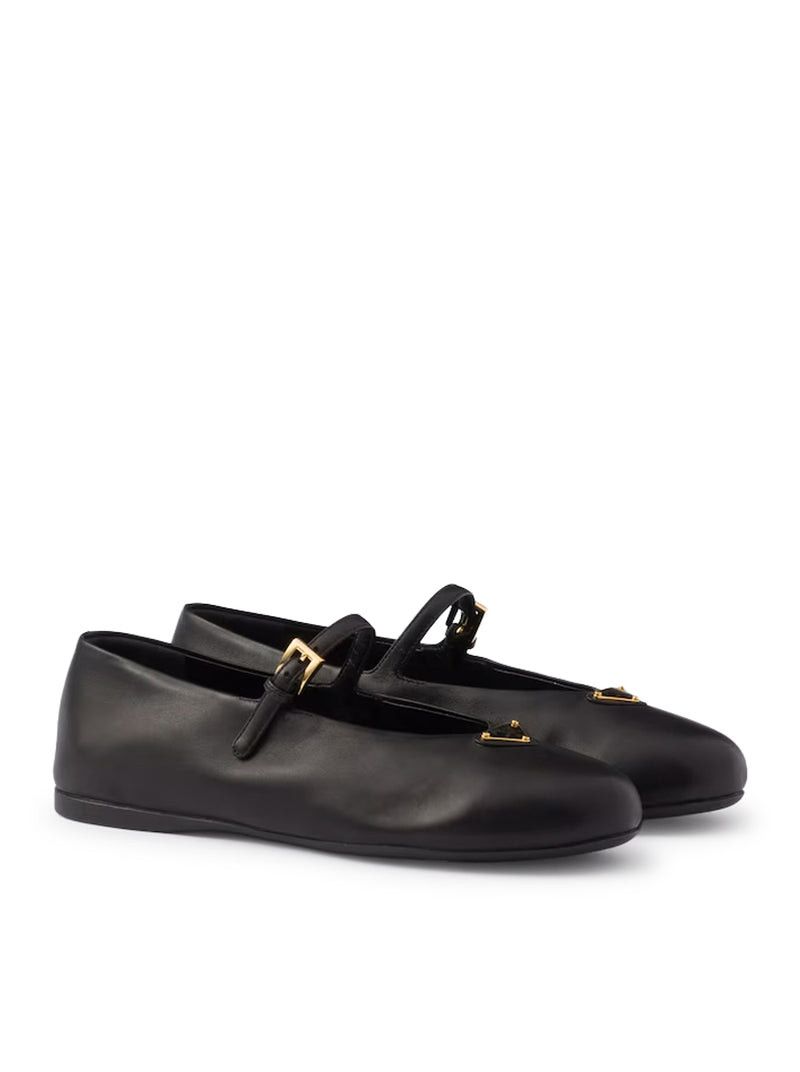 Prada NAPPA LEATHER BALLERINAS Size US 10 / IT 40 - 2 Thumbnail