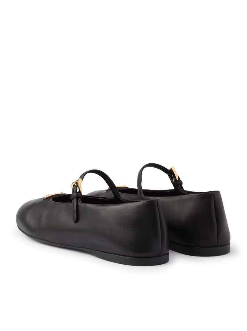 Prada NAPPA LEATHER BALLERINAS Size US 8 / IT 38 - 3 Thumbnail