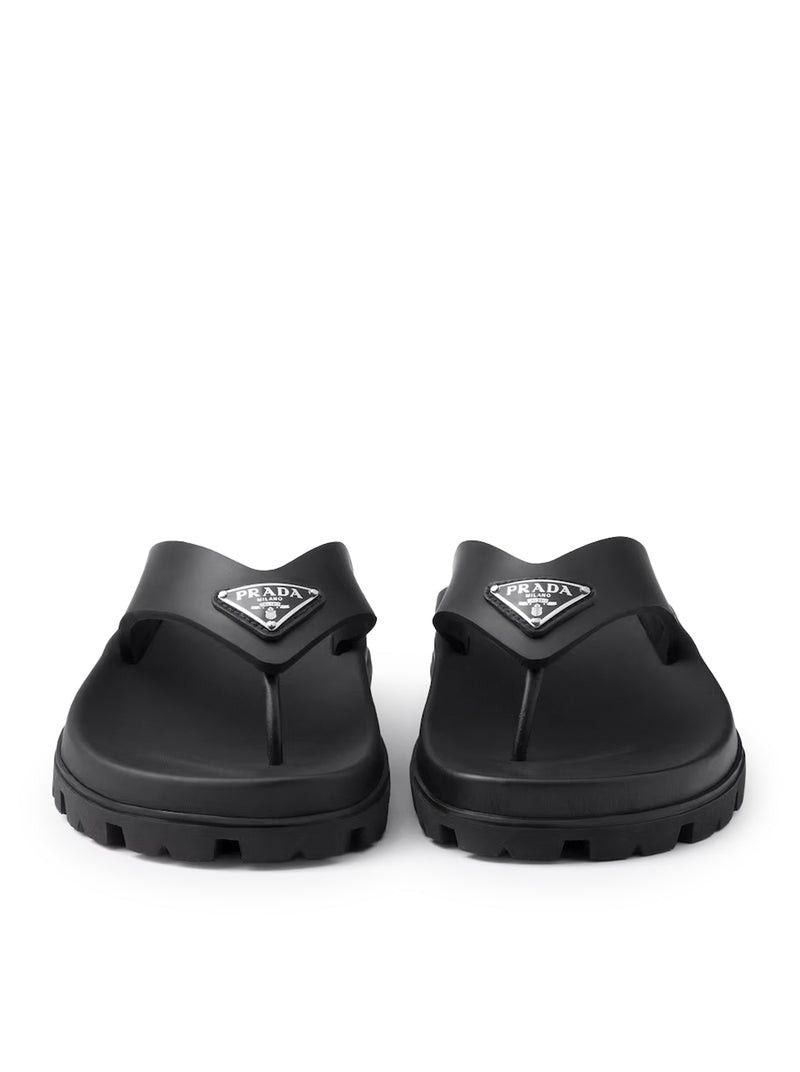 Prada RUBBER FLIP-FLOPS SANDALS Size US 6 / IT 36 - 4 Thumbnail