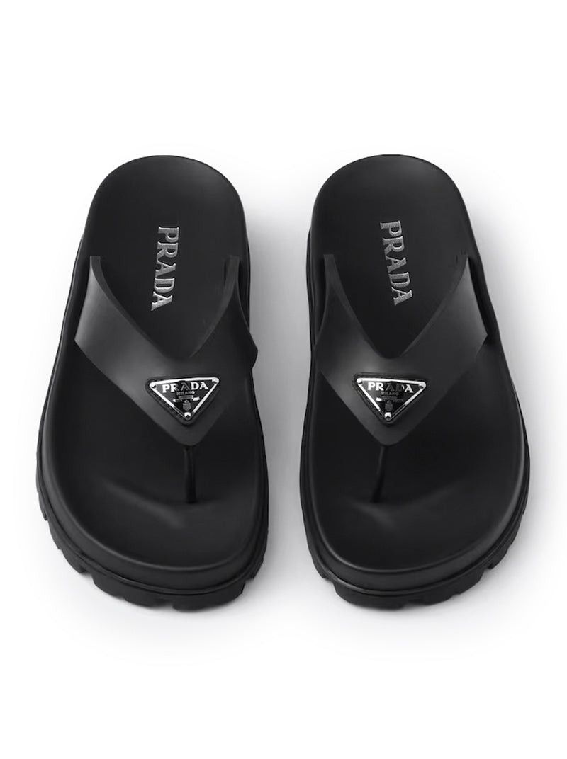 Prada RUBBER FLIP-FLOPS SANDALS Size US 7 / IT 37 - 5 Thumbnail
