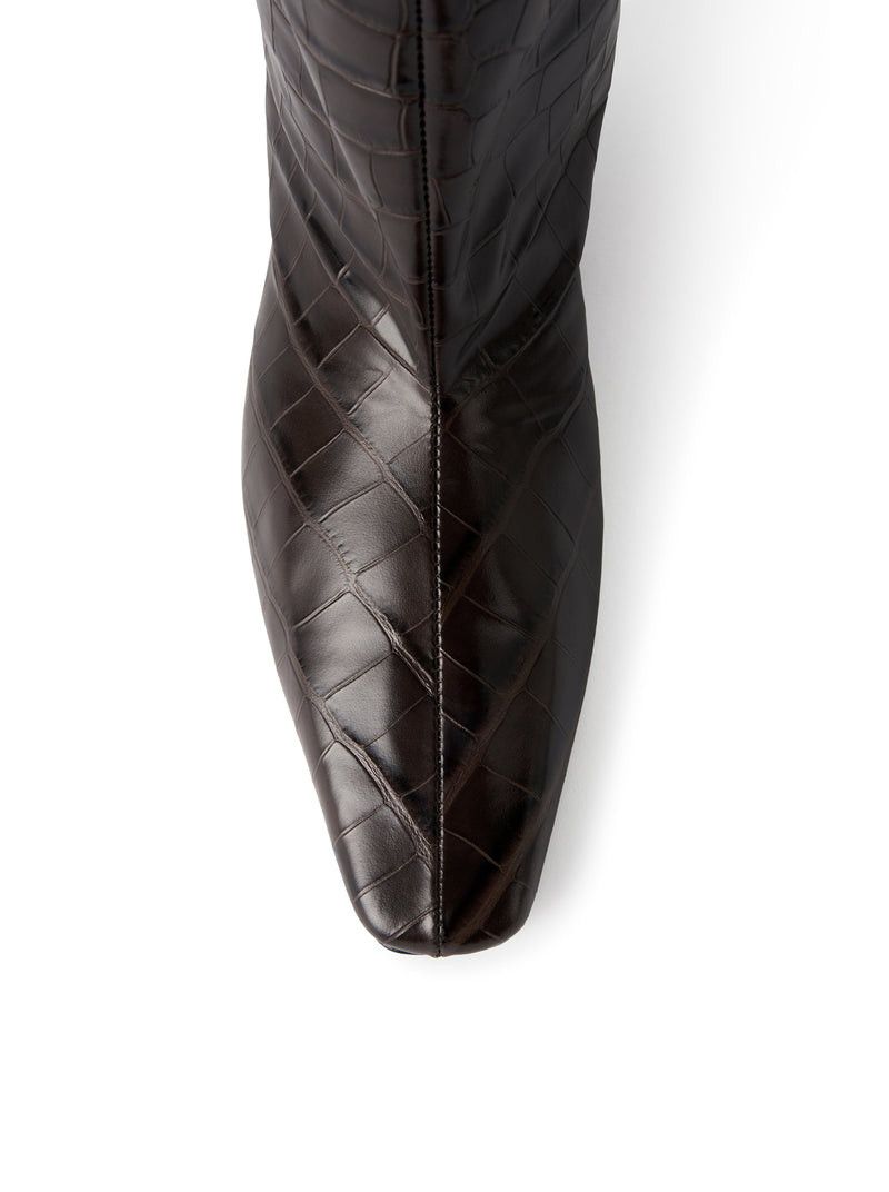 Toteme COCONUT EMBOSSED WIDE-LEG BOOTS Size US 10 / IT 40 - 6 Thumbnail