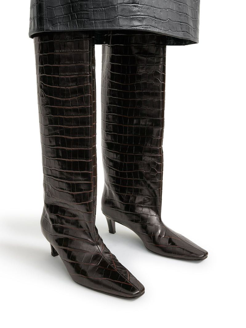 Toteme COCONUT EMBOSSED WIDE-LEG BOOTS Size US 10 / IT 40 - 3 Thumbnail