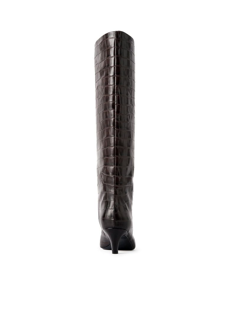 Toteme COCONUT EMBOSSED WIDE-LEG BOOTS Size US 7 / IT 37 - 5 Thumbnail