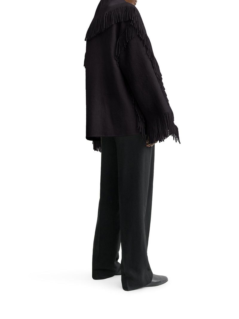Toteme JACKET WITH FRINGED SCARF Size M / US 6-8 / IT 42-44 - 3 Thumbnail