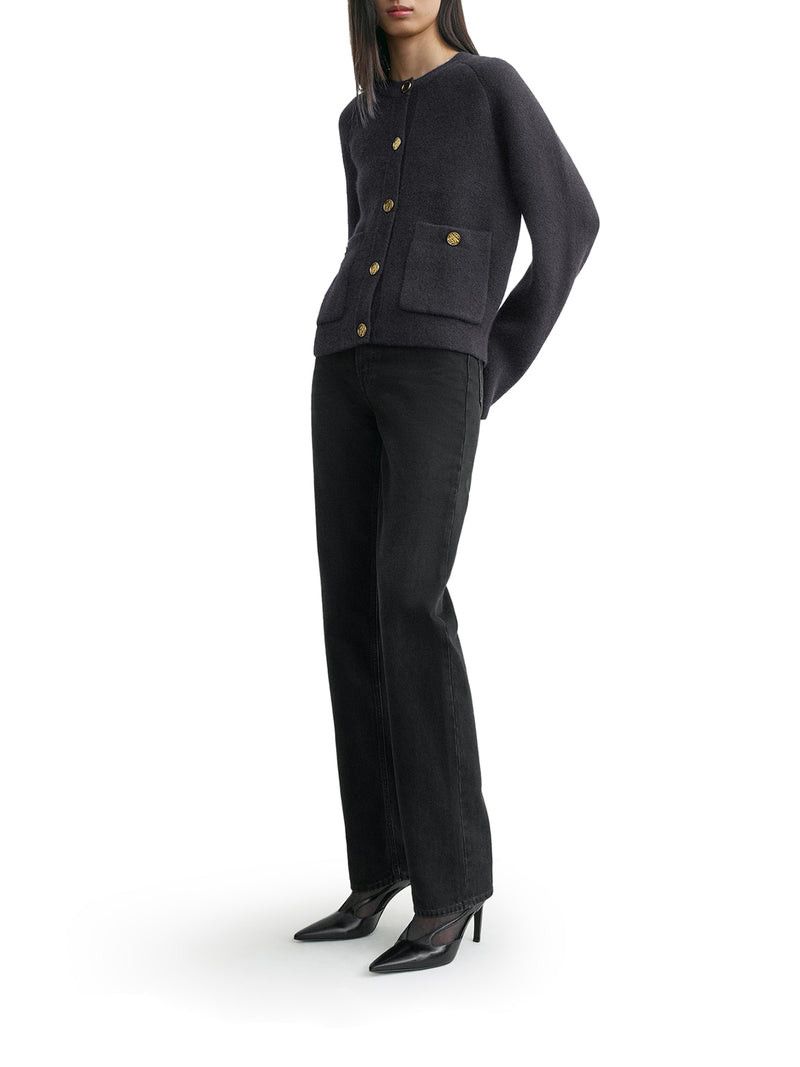 Toteme CARDIGAN WITH HAMMERED BUTTONS Size S / US 4 / IT 40 - 3 Thumbnail