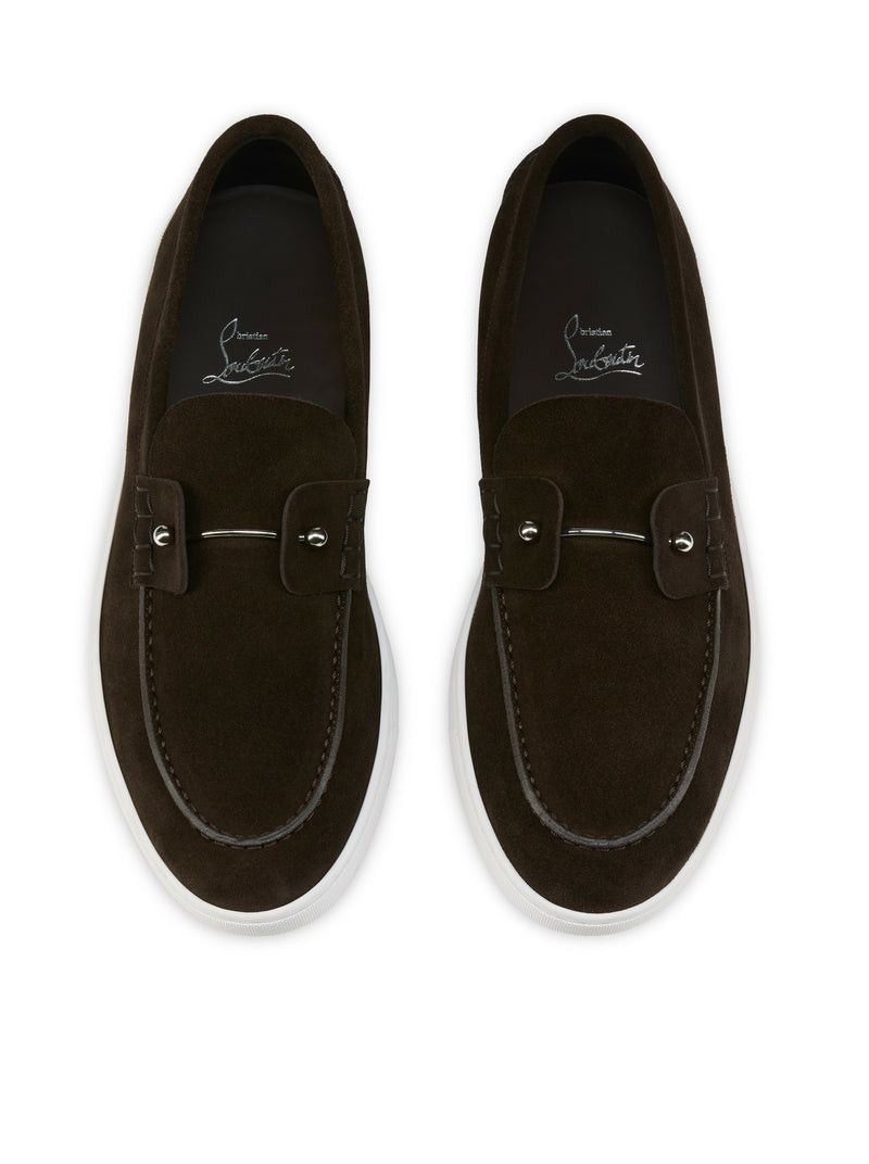 Christian Louboutin CHAMBELIBOAT LEATHER LOAFERS Size US 7 / EU 40 - 4 Thumbnail