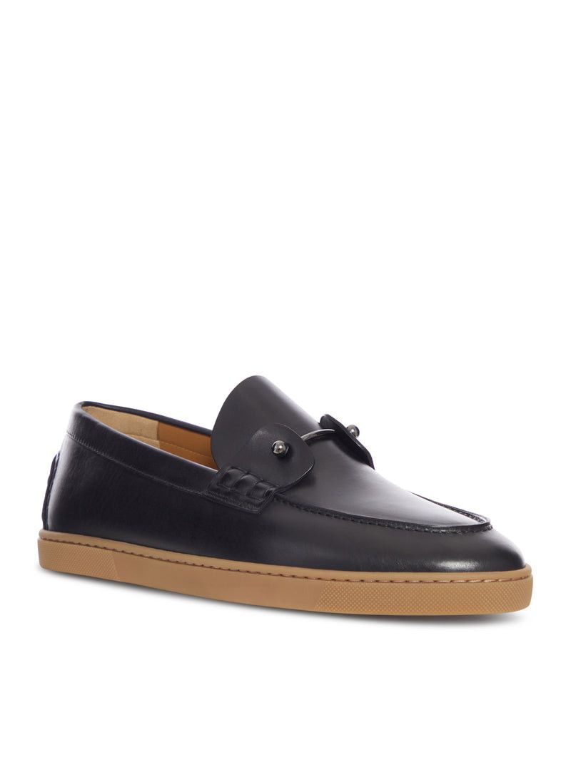 Christian Louboutin CHAMBELIBOAT LOAFERS IN PATINATED CALFSKIN Size US 10 / EU 43 - 2 Thumbnail