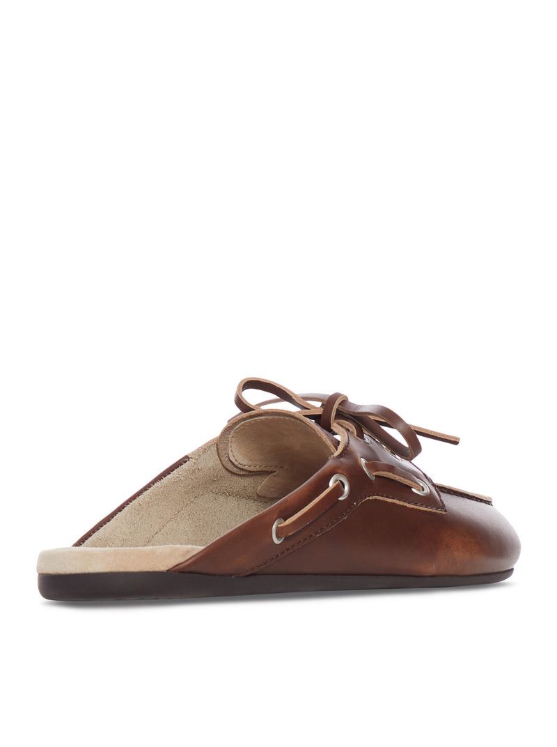 Miu Miu SABOT IN SMOOTH DÉLAVÉ LEATHER Size US 10 / IT 40 - 3 Thumbnail
