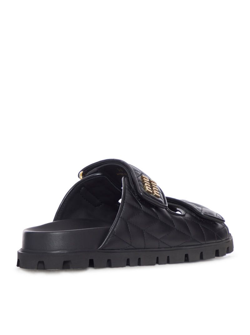 Miu Miu NAPPA MATELASSÉ SANDALS Size US 6 / IT 36 - 3 Thumbnail