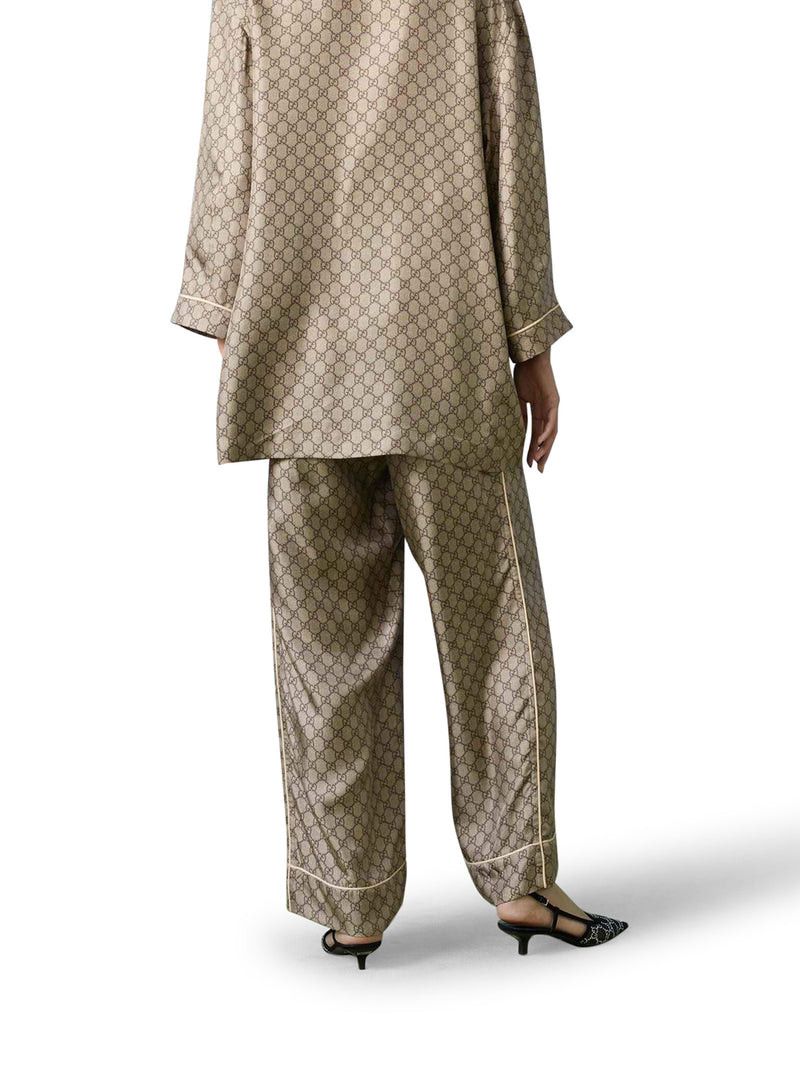 Gucci GG SUPREME SILK TROUSERS Size M / US 6-8 / IT 42-44 - 4 Thumbnail