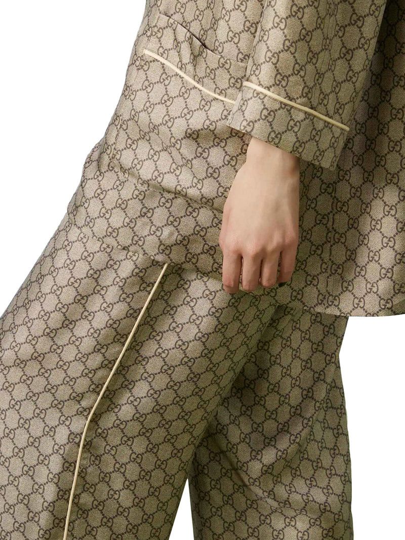 Gucci GG SUPREME SILK TROUSERS Size M / US 6-8 / IT 42-44 - 5 Thumbnail