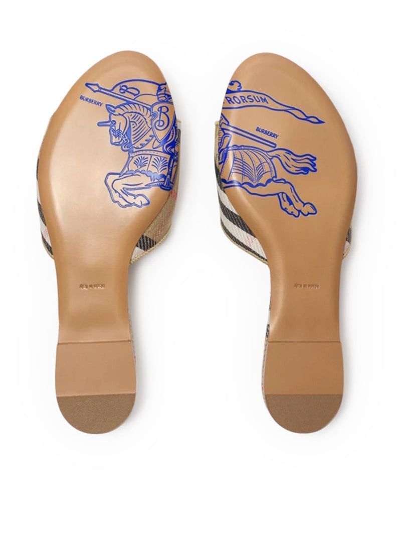 Burberry SLOANE CHECK SLIPPERS Size US 7 / IT 37 - 5 Thumbnail