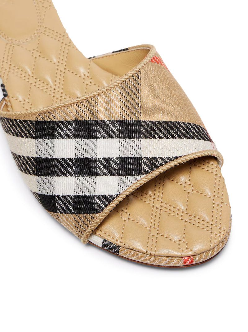 Burberry SLOANE CHECK SLIPPERS Size US 7 / IT 37 - 6 Thumbnail
